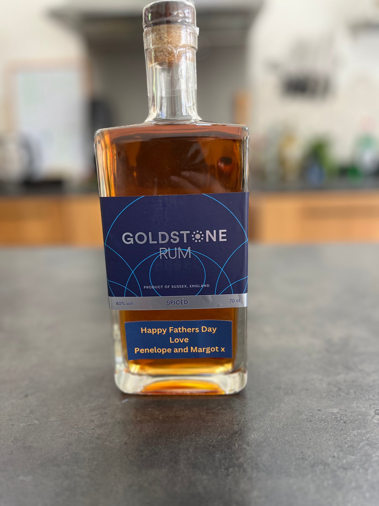 Personalised Goldstone Rum bottle